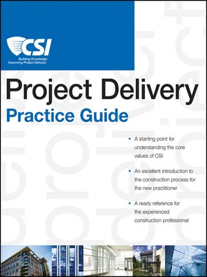 cover image of The CSI Project Delivery Practice Guide